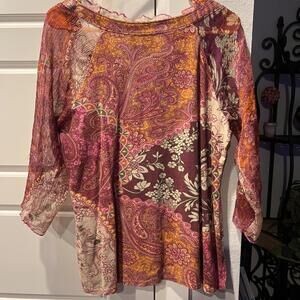 Caribbean Joe Petite Women's Tunic Top XL